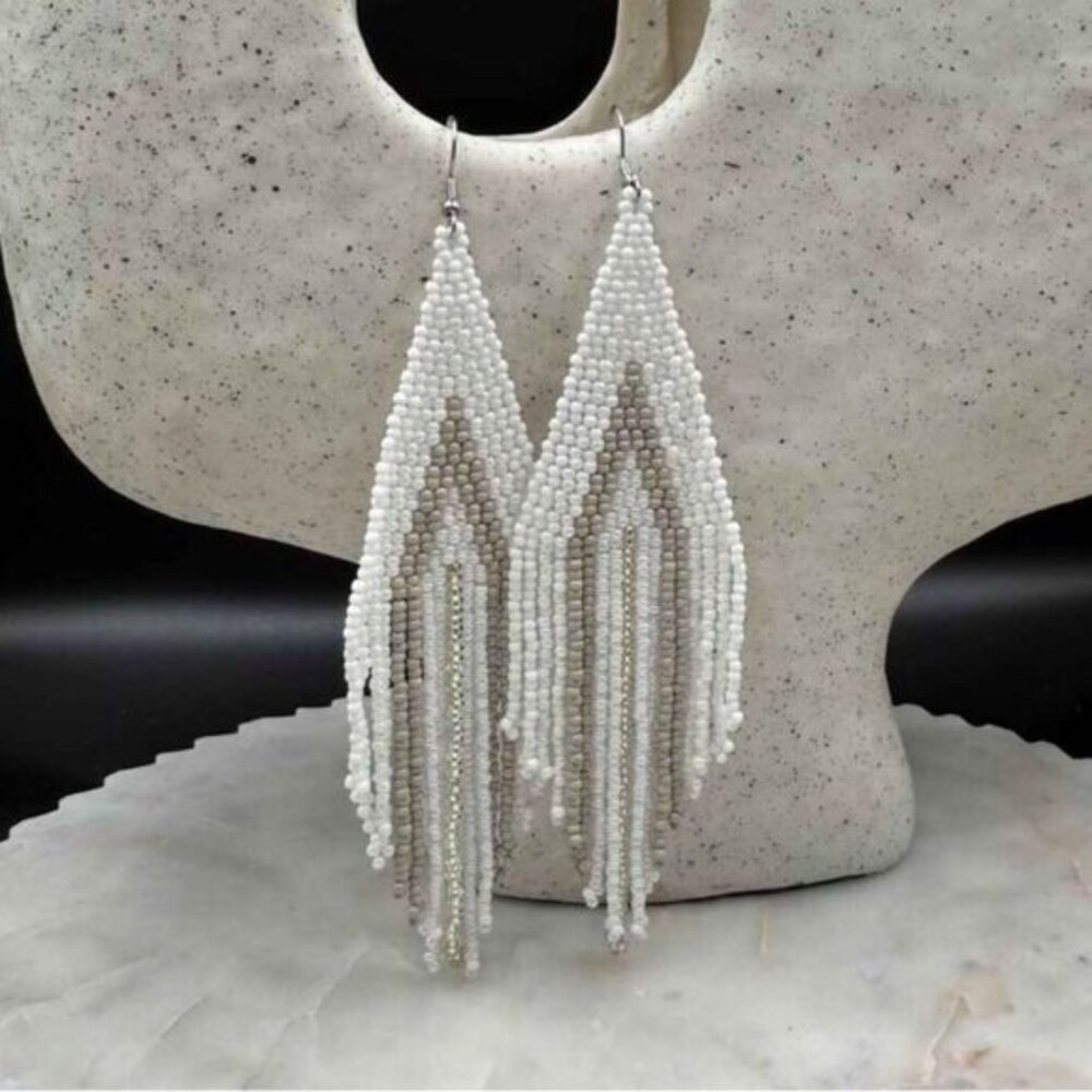 tassel drop earrings N808